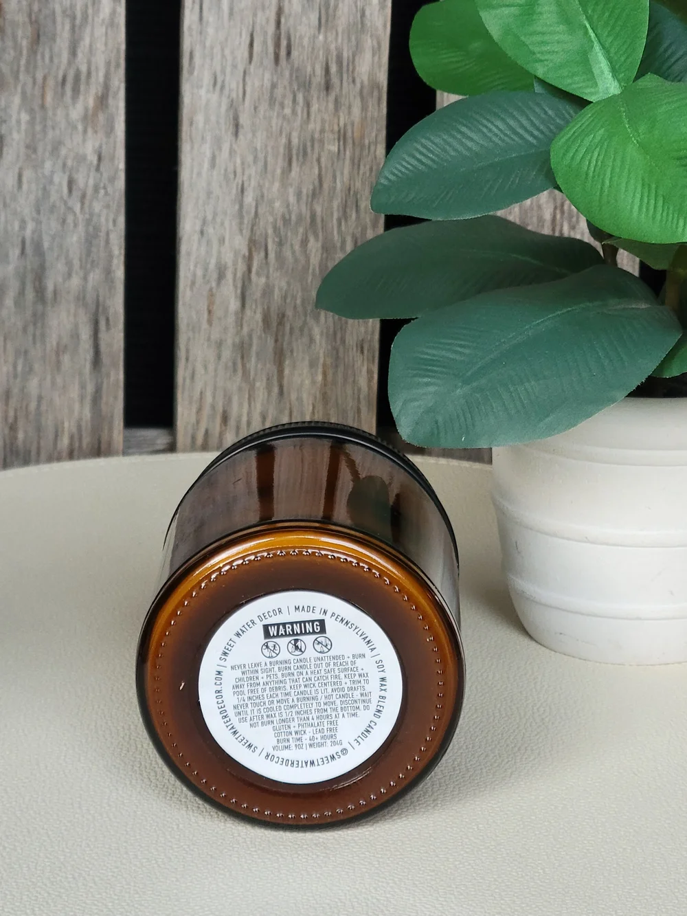 Relaxation No. 45 Scented Candle - Amber Glass